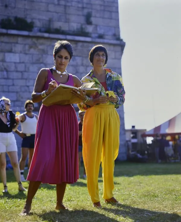 Joan Baez and Mimi Farina - Newport 1985